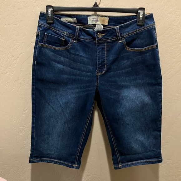 Natural Threads Pants - EUC Natural Threads Bermuda 5 Pocket Jeans Waist 17”, Inseam 13”, Rise 9.5”